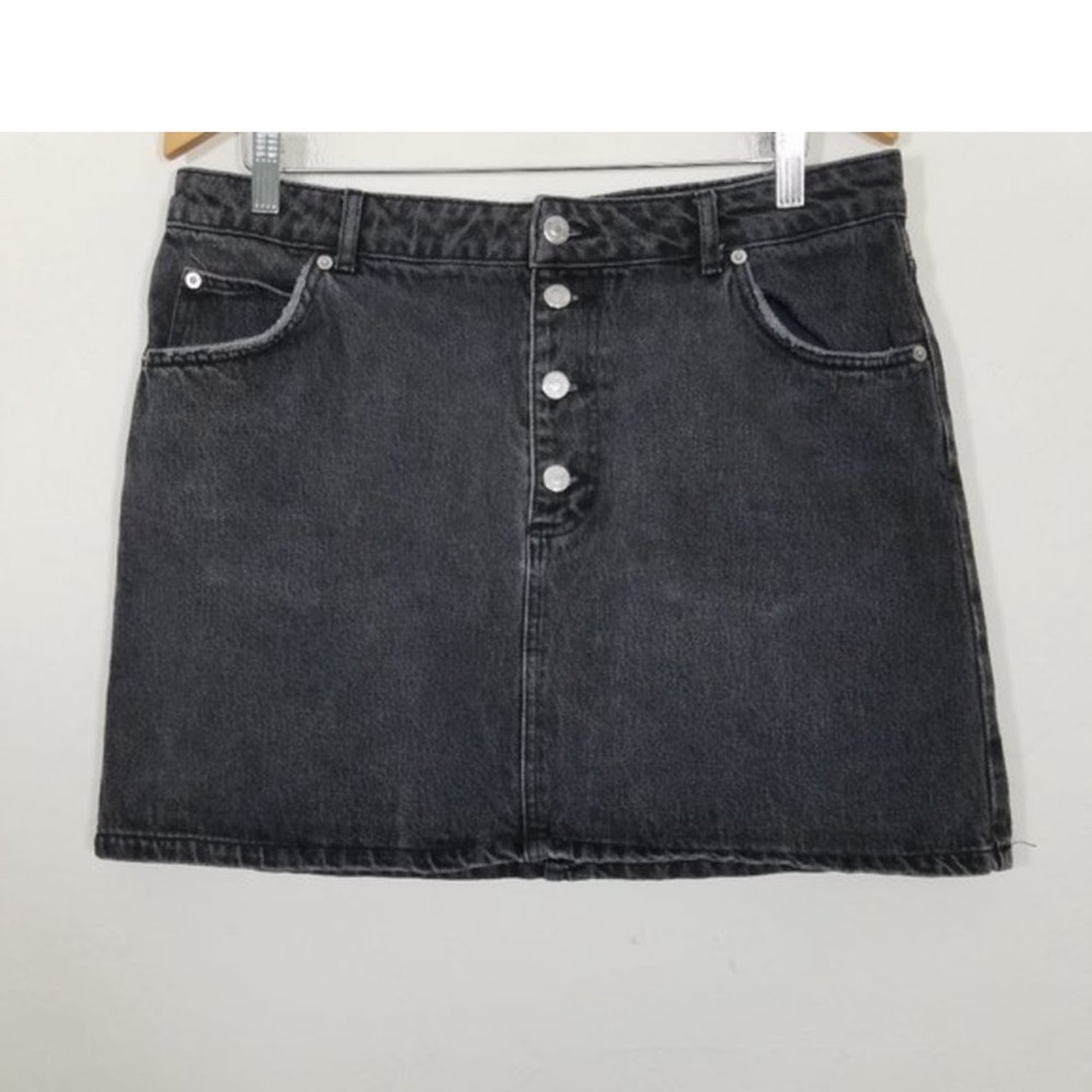 Topshop Button Fly Denim Skirts Size 12